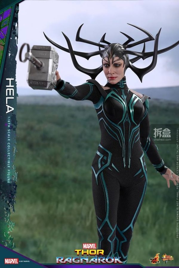 hottoys雷神3诸神黄昏死亡女神hela海拉16可动人偶